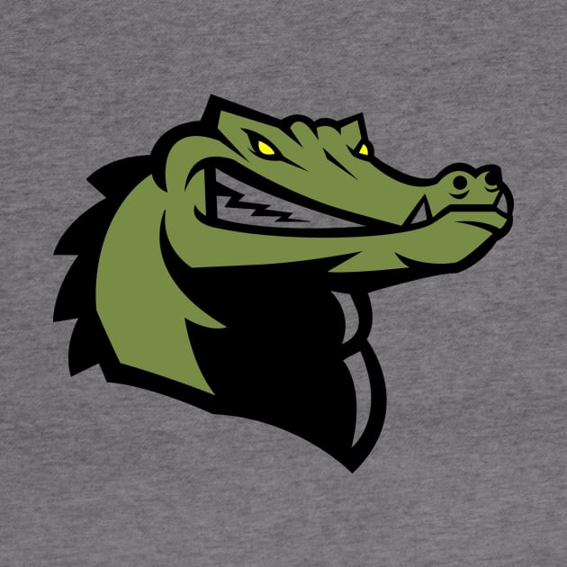 Angry Crocodile Face Logo by AnotherOne